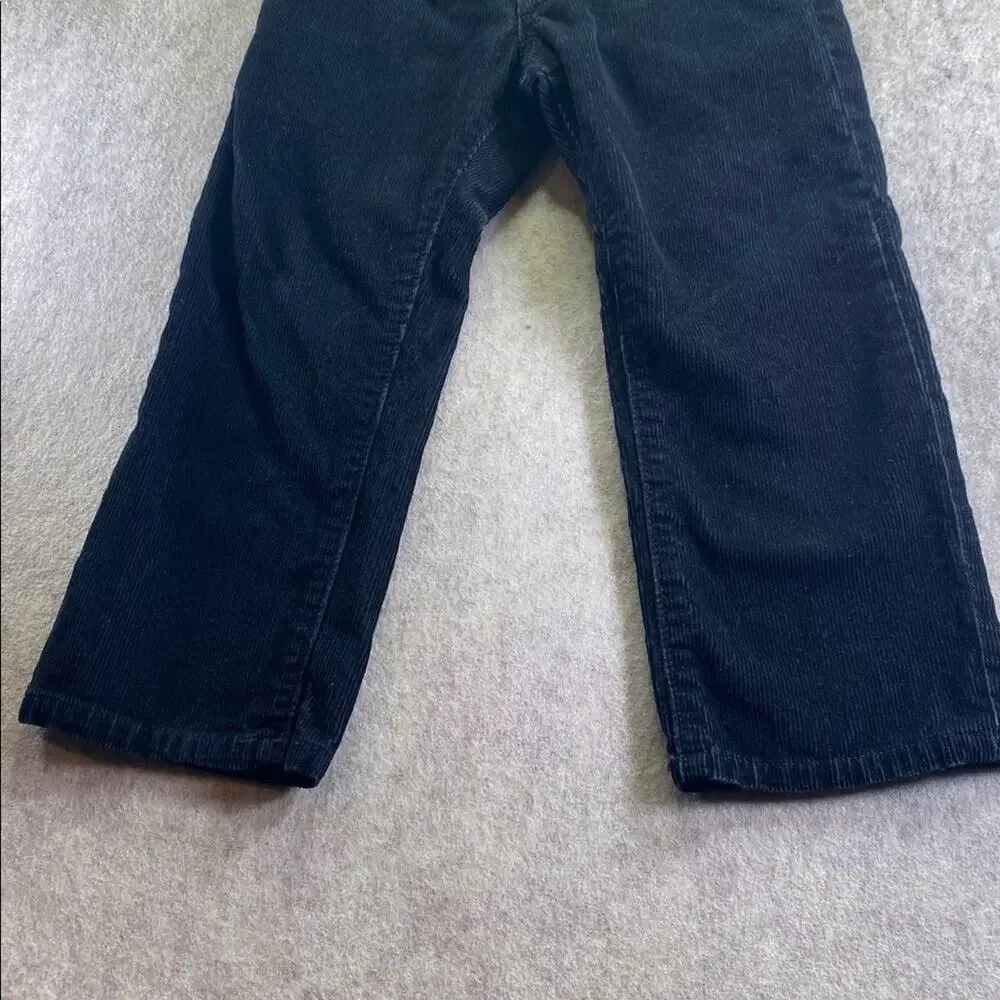 GAP Kids Classic Black Corduroy Pants with Adjustable Waist Size 4T